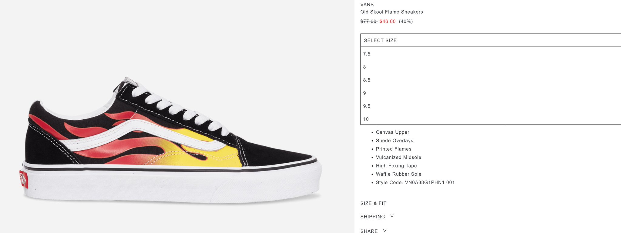 vans old skool 40