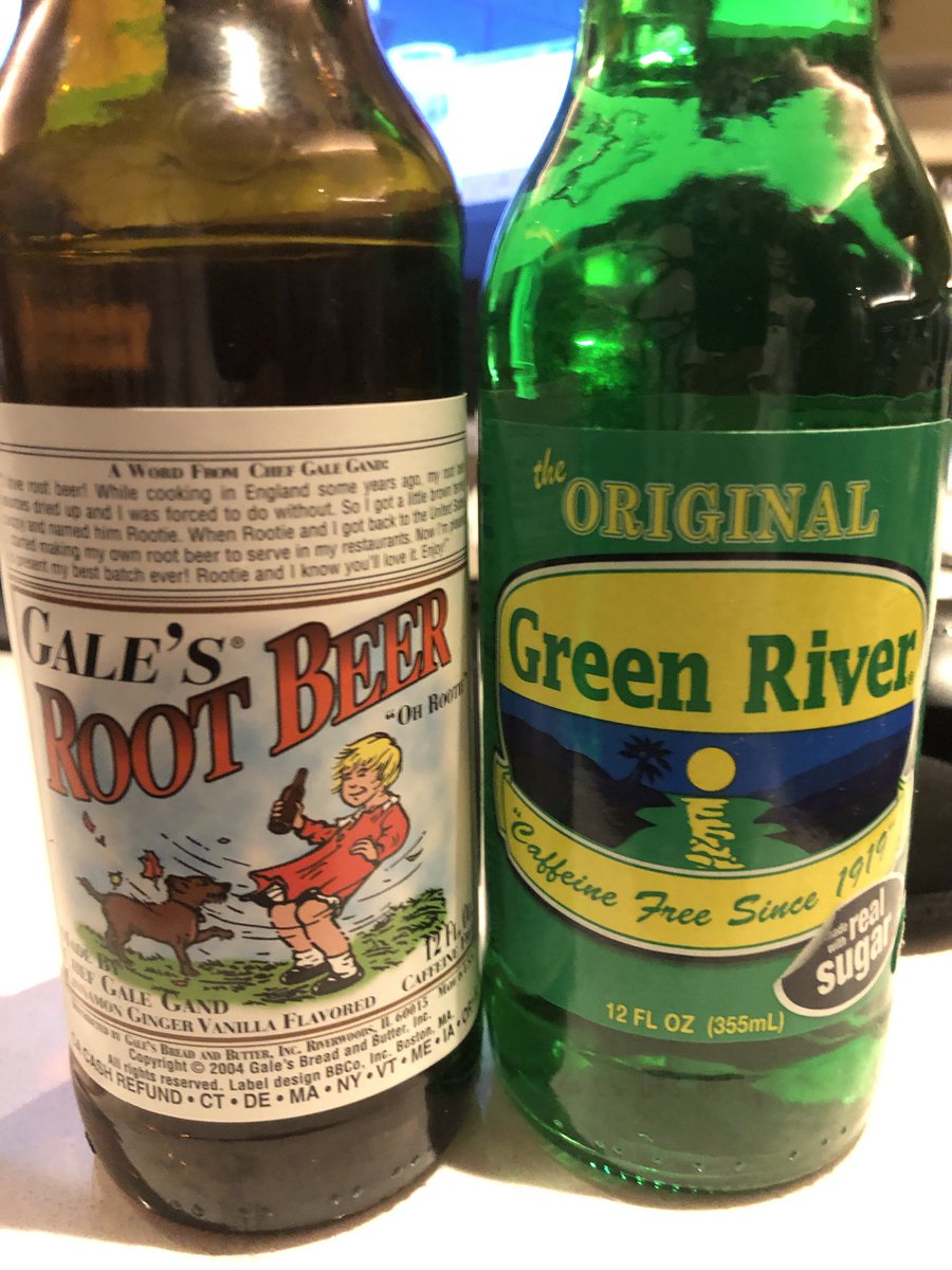 Got my 2AM soda fix on with Chicago favorites <a href="/galegand/">Gale Gand</a> cinnamon ginger vanilla root beer and the legendary Green River. Both can be found at the venerable <a href="/Galcos/">Galcos Soda Pop Stop</a> store on York Bl &amp; 57th @TheNewYorkBlvd in beautiful Highland Park, L.A., CA.