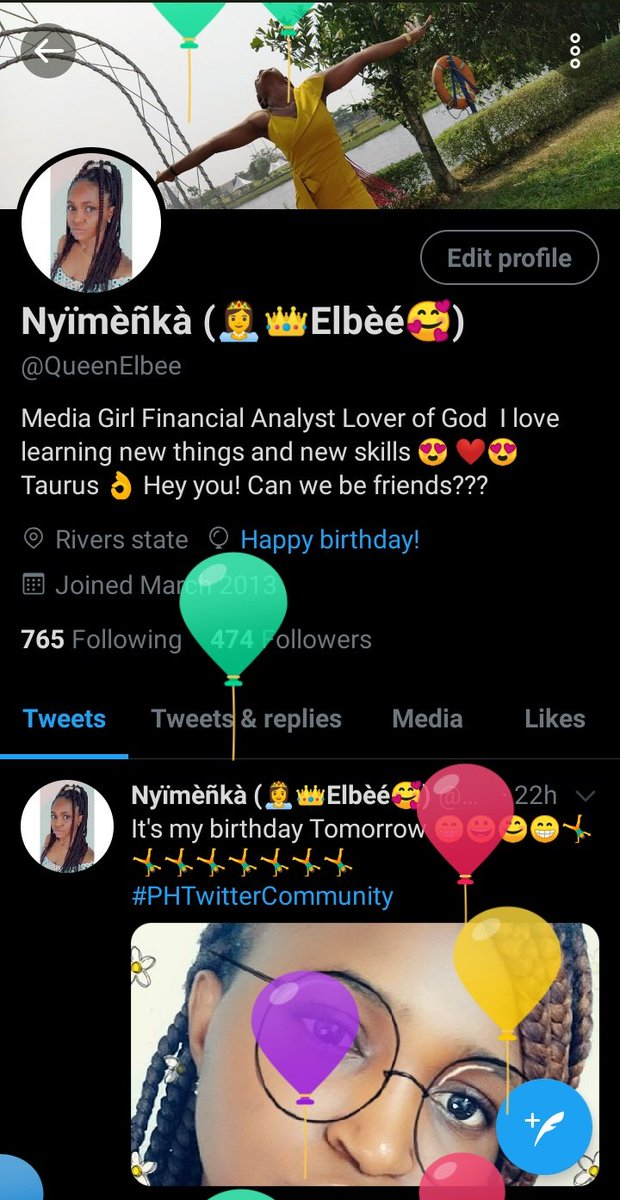 QueenElbee's tweet photo. I got balloons today 😁😁😁😁 If this crosses your timeline, say a prayer for me. Happy Birthday to Me 🎂🎈🎉🎂🎈
#HappyBirthday
#PHTwitterCommunity https://t.co/g0h34063Yk