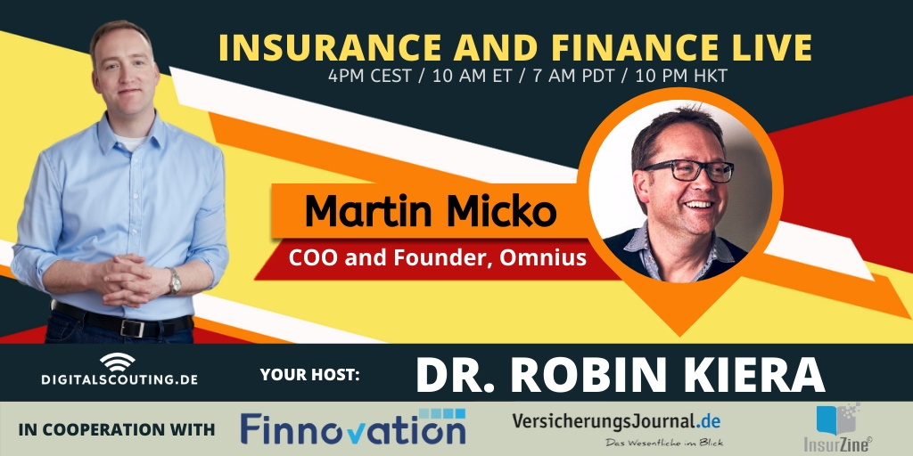 Don't miss the opportunity to see our COO, <a href="/Marticko/">Martin Micko</a>  talking about ´How to apply AI in Claims - and be ahead of the competition?´ hosted by <a href="/stratorob/">Dr. Robin Kiera</a> Robin Kiera. 
Join us for this cool session on Wednesday 4pm CEST! 👏🏼
