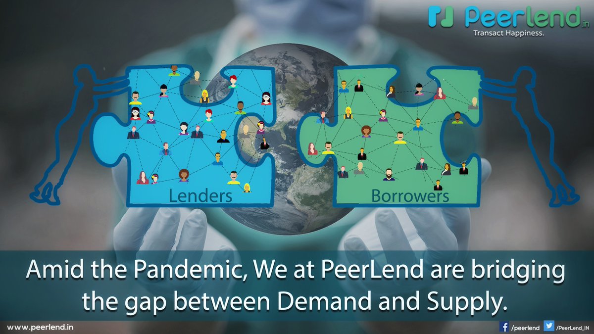 PeerLend_IN's tweet photo. Bridging the gap between Demand and Supply.
#CoronaPandemic #PeerLend #NewAssetClass #P2PLoans #BetterReturns #LesserRisk #NoMarketDependency #LendToTheNeedy #P2PLending #P2PIndia #1P2P #OnlineLending #POFinancing #NBFC #P2P #RBI https://t.co/0vvjLfd1zk