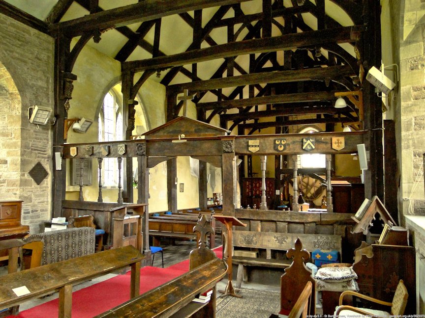 Oldpanks's tweet photo. Herefordshire Churches - V is for St Bartholomew, Vowchurch. Idyllic setting by River Dore with an ancient timbered house for company. Norman evidence, but mostly of the 1340s. Interior transports you back to 1613. Likely the work of John Abell, but no documentary back up. https://t.co/L6MV1Fxehq