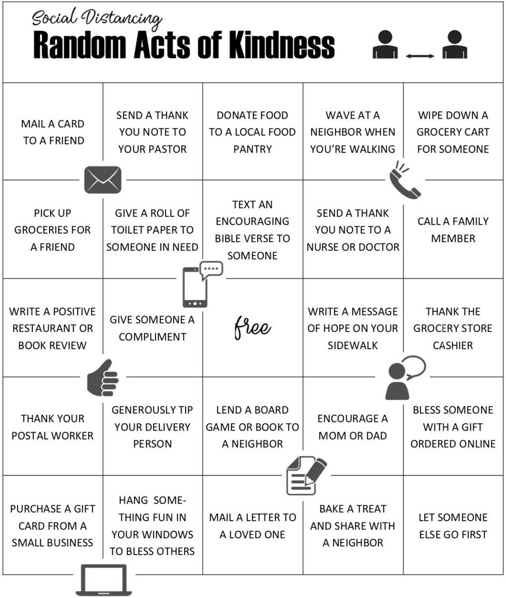 During these worrying and uncertain times #bekind to your mental health.

Leave a trail of kindness wherever you go! 👣💛

#MentalHealthAwarenessWeek2020