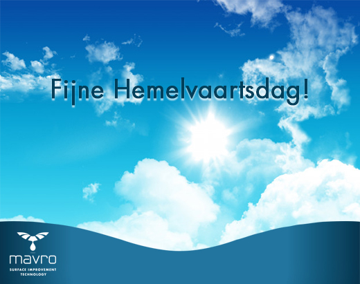 MAVRO_int's tweet photo. In verband met Hemelvaartsdag zijn wij donderdag 21 mei en vrijdag 22 mei gesloten. Maandag 25 mei staan wij graag weer voor u klaar! Wij wensen iedereen een fijne Hemelvaartsdag! https://t.co/66d62ZgOu9
