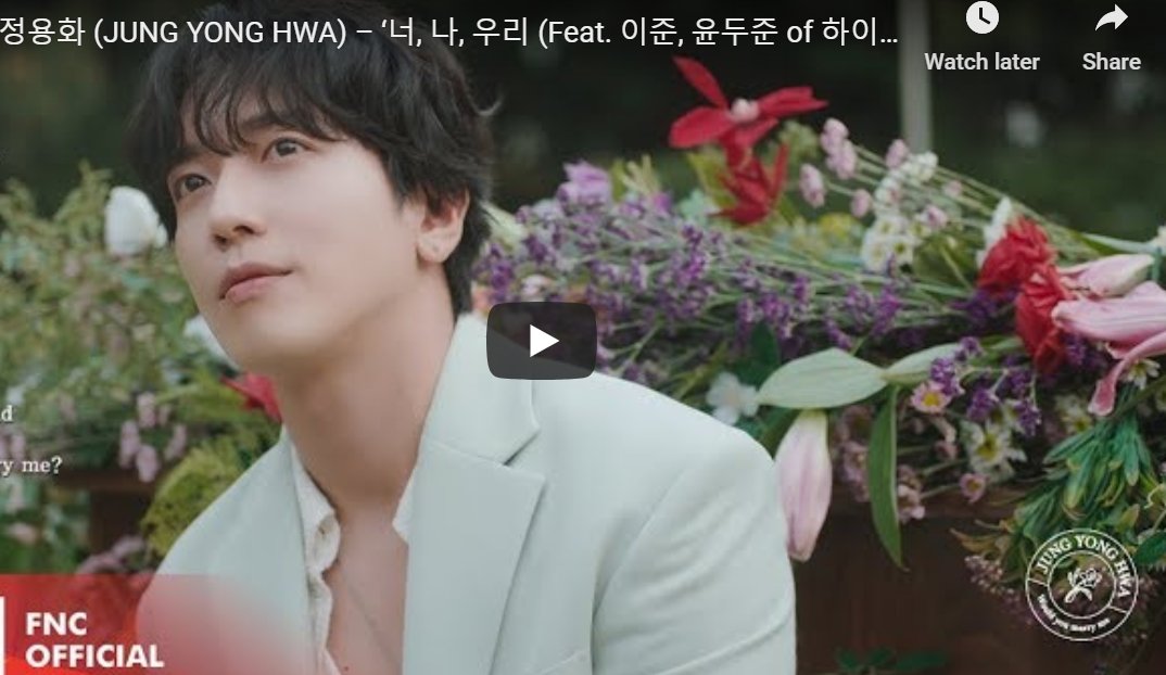 allkpop's tweet - "Yonghwa makes a special proposal in MV for ...