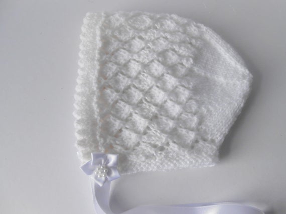 Christening bonnet. Baptism Bonnet. etsy.com/ie/listing/519…    via <a href="/EtsySocial/">EtsySocial</a> #EtsySocial