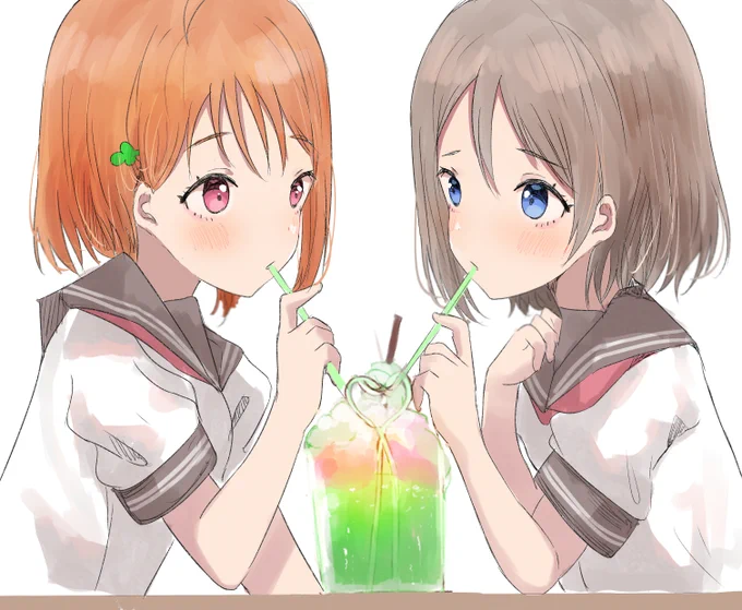 ようちかとメロンソーダ⚓️?❤️? 