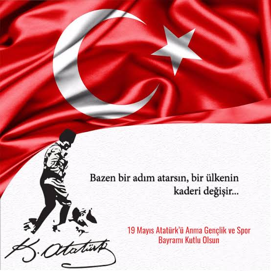 EkremGelec's tweet photo. Kurtuluş Mücadelemizin 101. Yılı 
19 Mayıs ATATÜRK'ü Anma Gençlik ve Spor Bayramımız Kutlu Olsun🇹🇷 https://t.co/lbe0UDCBSs