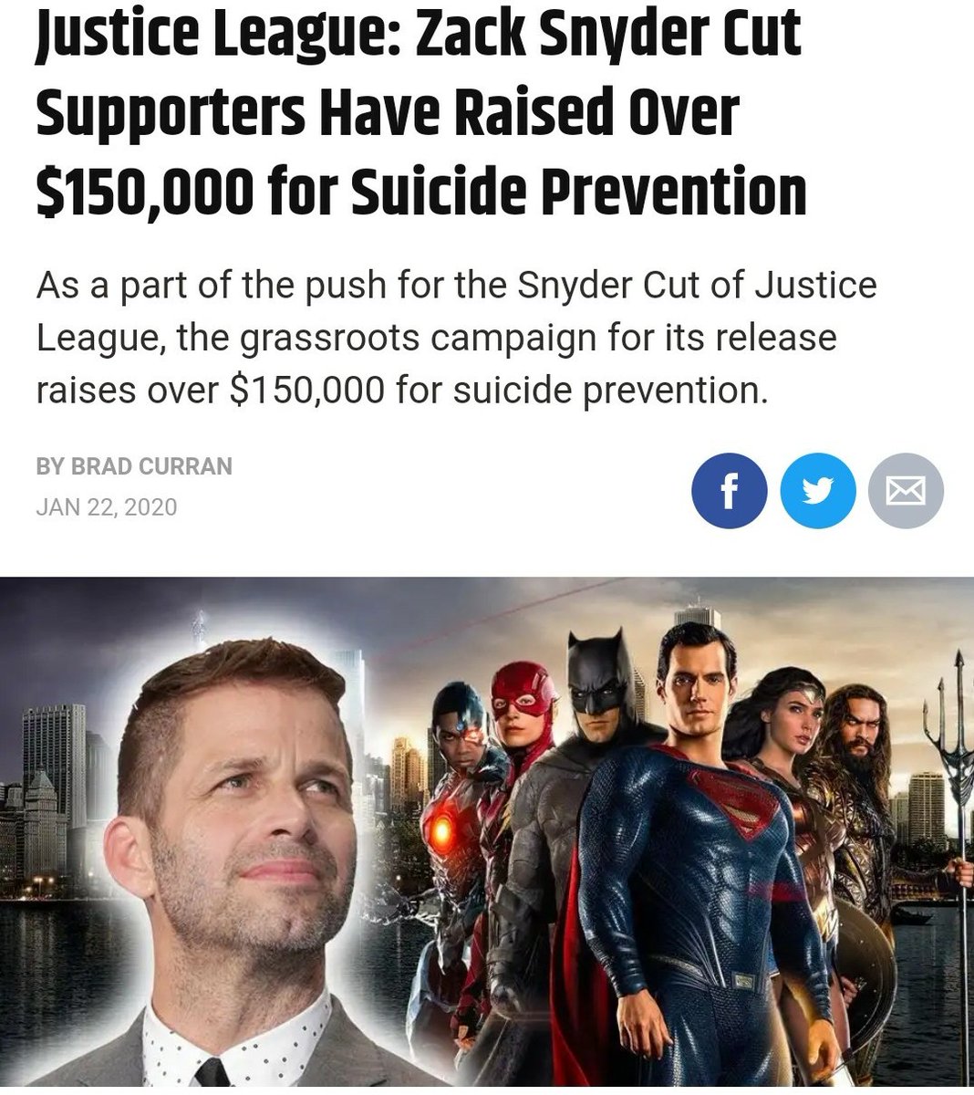 And not only on twitter, bayata kuda charities, funds ki money raise chesthu chala mandiki help chesaru ee trend use chesthu. Fans made it even bigger. 2 years ga movement inka strong avtune undi. #ReleaseTheSnyderCut