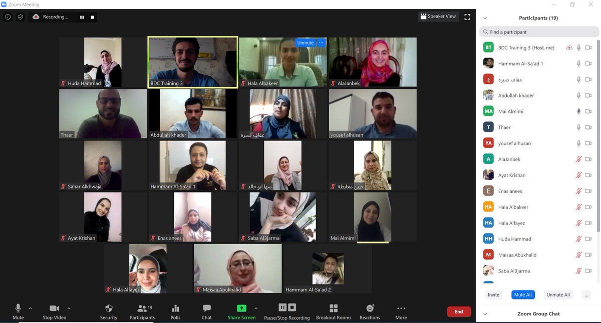 BDCJordan's tweet photo. مركز تطوير الأعمال –برنامج "انهض" - عمان يختتم الورشة التدريبية "الإبتكار الإجتماعي" بهدف تطوير المشاريع لتتلائم مع الظروف الحياتية من خلال إضافة الممارسات والأبعاد الاجتماعية عليها من خلال استضافة خبراء تدريب ورياديي أعمال.
@UNICEFJordan @inhad_jordan https://t.co/7c6kZ2fd2P