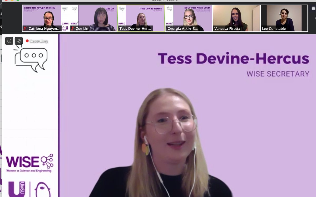 CatrionaNR's tweet image. It&apos;s the circle of #WISE! After receiving so much wisdom &amp;amp; support from my mentors/peers, some of whom I met through @WISEunimelb, it was my turn to give back - next to amazing #WomeninSTEM &amp;amp; #SciComm
@Constababble, @VanessaPirotta &amp;amp; @SomeBlondeSci are great peeps with ace advice