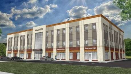 CBCNS's tweet photo. Membertou commercial building going up just as N.S. shut down due to COVID-19 https://t.co/wIFjVCflzQ https://t.co/Xyi1hHefgv