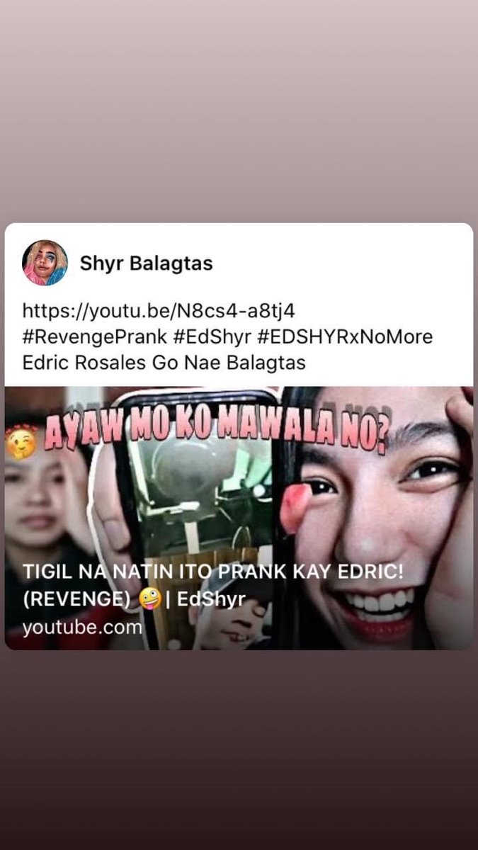 ShyrBalagtas31's tweet photo. #EDSHYRxNoMore.                           https://t.co/YzZ4d3ohO6.                          SABAY SABAY TAYO MANUOD @_Edricgo https://t.co/5fjTewRbO0