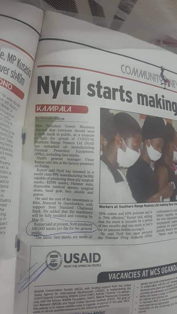 bonjeroby's tweet image. IF NYTIL MAKES 100000 MASKS A DAY,HOW MANY DAYS DO U NEED TO MAKE APPROXIMATELY 30M MASKS BEFORE DISTRIBUTING THEM?? MAY BE 4 MORE YEARS.