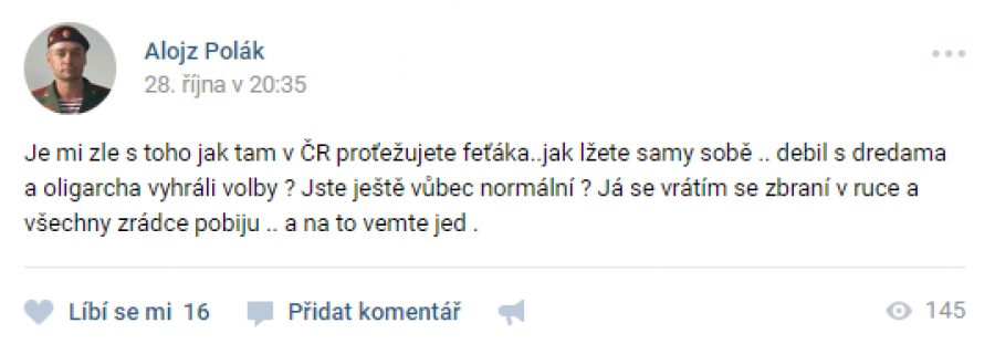 _Roman_Maca's tweet image. Poslanec Ondráček a jeho čeští přátelé v Doněcku:
1) Petr Michalů je odsouzený podvodník, prchl do Ruska, odkud chce na ČR poslat tanky. V Rusku už ho nechtěli, tak je v Doněcku.
2) Alojz Polák se z Doněcku vrátí do ČR na ruském tanku nebo jako partyzán a pobije všechny zrádce.
