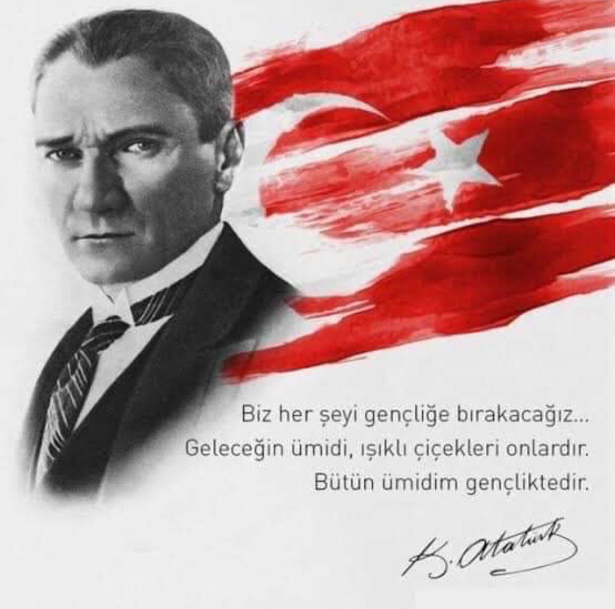 CanPpkcpp's tweet photo. Ey Türk gençliği! Birinci vazifen, Türk istiklâlini, Türk Cumhuriyet'ini, ilelebet, muhafaza ve müdafaa etmektir...
Gazi Mustafa Kemal Atatürk

 #19Mayıs1919 🇹🇷 https://t.co/5SPe1icJEx