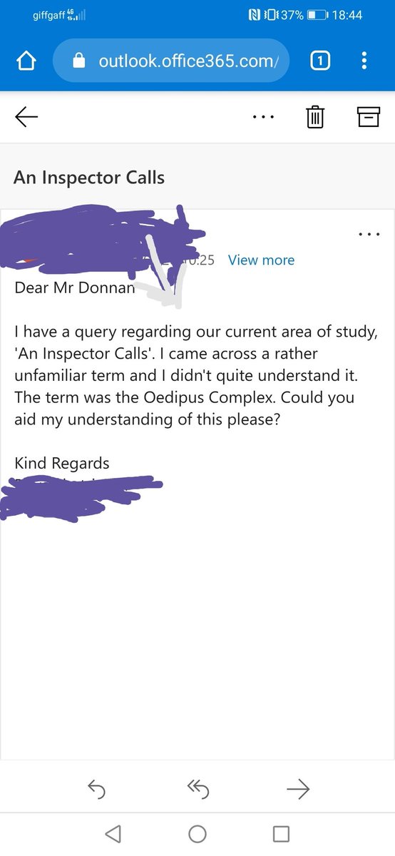 N'aaaw, how does one delicately phrase 'murder your dad and bonk your mum'?

#freudianquip #onlinelearning #pleasejustgooglethisinstead #aninspectorcalls