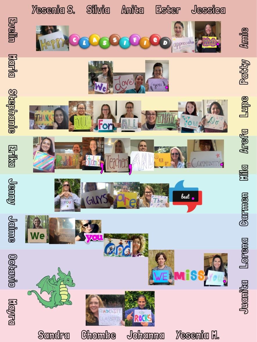 Happy Classified Appreciation Week!!! <a href="/PajaroValleyUSD/">Pajaro Valley Unified School District</a> <a href="/mlrod32/">Dr. Michelle Rodriguez</a> <a href="/pvusdReads/">MrKElemEd</a>