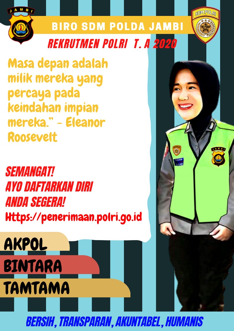 pepe_teguh's tweet photo. SUKSESKAN REKRUTMEN POLRI YANG BERSIH, TRANSPARAN,  AKUNTABEL DAN HUMANIS.  INGAT MASUK POLISI GRATIS,  JANGAN PERNAH PERCAYA CALO
@ssdm_polri @rekrutmen_polri 
#penerimaanpolri2020 #casis2020 #rekrutmenpolri #ssdmpolri #masukpolisigratis https://t.co/hocMOiPaTG https://t.co/03xfs1kd6a