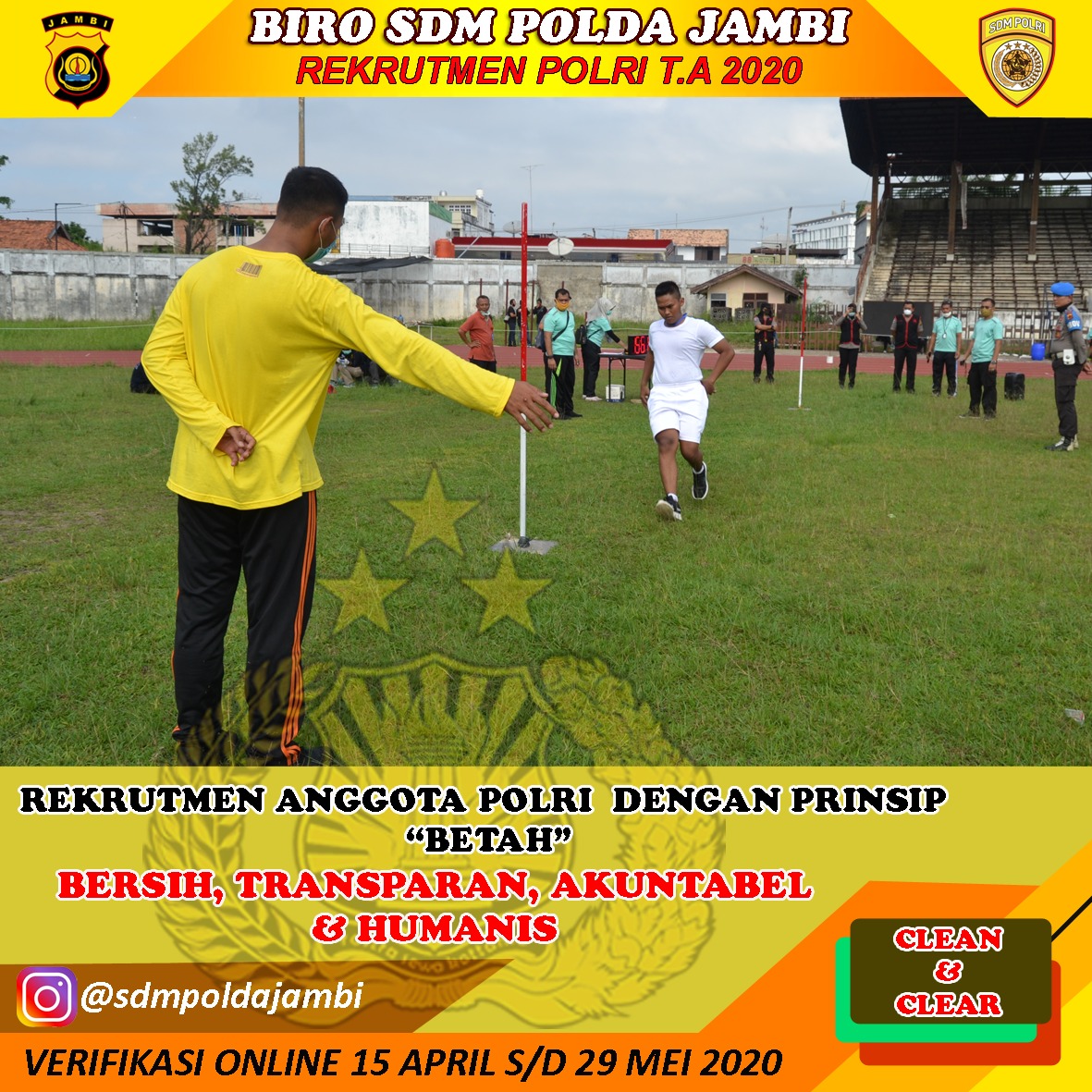 pepe_teguh's tweet photo. SUKSESKAN REKRUTMEN POLRI YANG BERSIH, TRANSPARAN,  AKUNTABEL DAN HUMANIS.  INGAT MASUK POLISI GRATIS,  JANGAN PERNAH PERCAYA CALO
@ssdm_polri @rekrutmen_polri 
#penerimaanpolri2020 #casis2020 #rekrutmenpolri #ssdmpolri #masukpolisigratis https://t.co/hocMOiPaTG https://t.co/isU15zWUgE