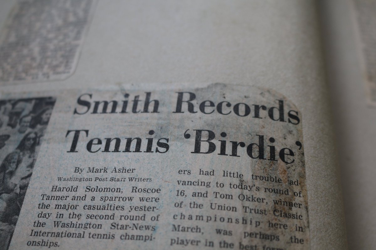 mubadaladcopen's tweet photo. #coREWIND 🔙 📰 “Smith Records Tennis Birdie”
Bet you’ve never seen that before! The legendary @stansmithonline recorded his first – and most likely only ‘birdie’ July, 1973 as @washingtonpost writes. Unfortunately, a low-swooping sparrow was a casualty to one of Smith’s serves. https://t.co/2F4DPk2Ysi