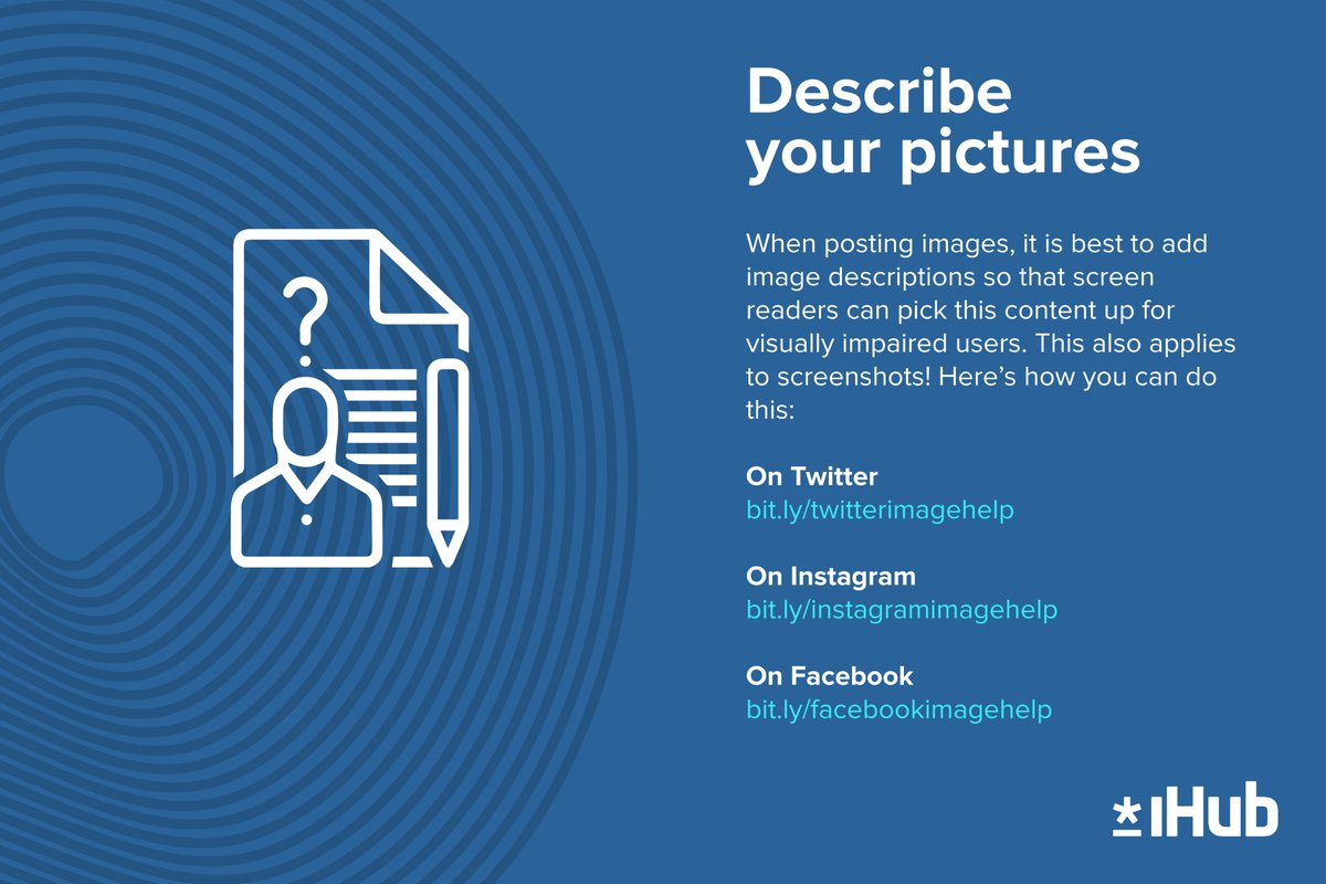 Describing your pictures helps visually impaired social media users to also enjoy content on the same level as everyone else.Have you described your images today?Here's how you can do it on  #Twitter:  http://bit.ly/twitterimagehelp