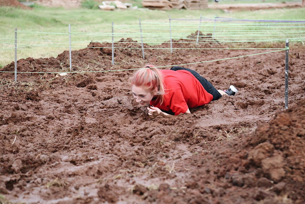reviewbert's tweet photo. Is that Cadet Kelly?! Nah, it’s just @brelinschubert living out a dream of hers by crawling through the mud. But it’s so funny that you mentioned Cadet Kelly, because that’s the #DCOM we’re reviewing in our new episode! Check it out on the link in our bio!
#reviewbert https://t.co/l1tFWyiDkD