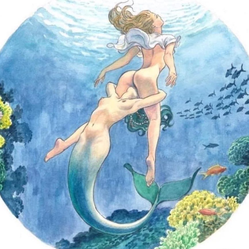 Erotic drawing best of mermaid Mermaid coloring