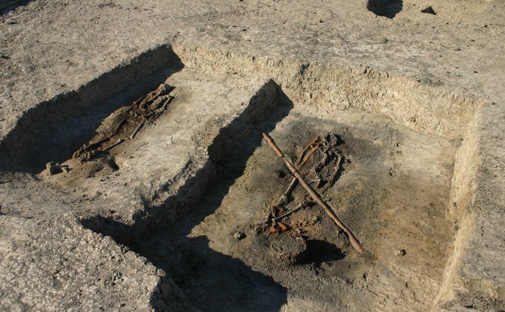 archaeologymag's tweet photo. Four medieval warriors buried in Poland, with swords, daggers, and equestrian equipment, were probably immigrants from an area around Denmark, according to DNA and isotope analyses.

https://t.co/b8hTCC3030 https://t.co/Xmw0mEnwdx