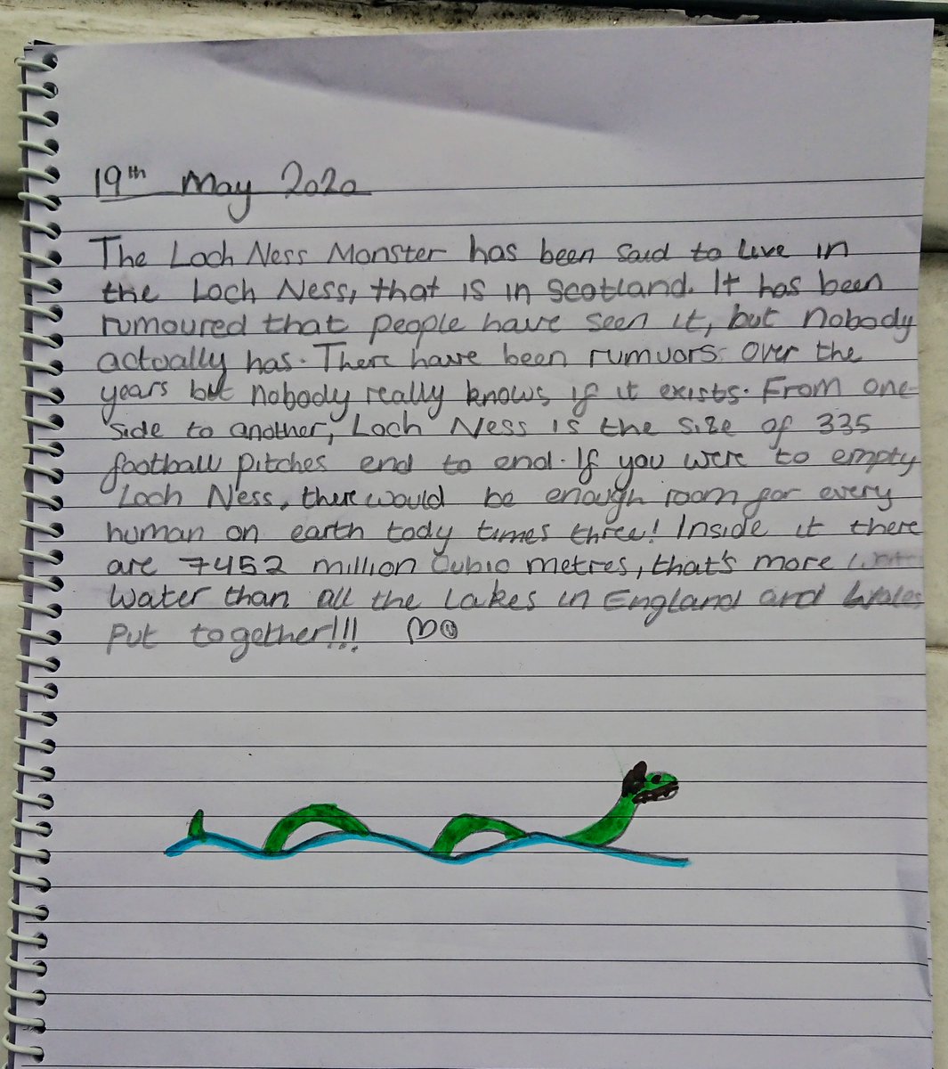 melody_singing's tweet photo. I have researched the Loch Ness Monster, and his cousin lives in our house! @StAnthony3_4S https://t.co/lxhV4uNuXi