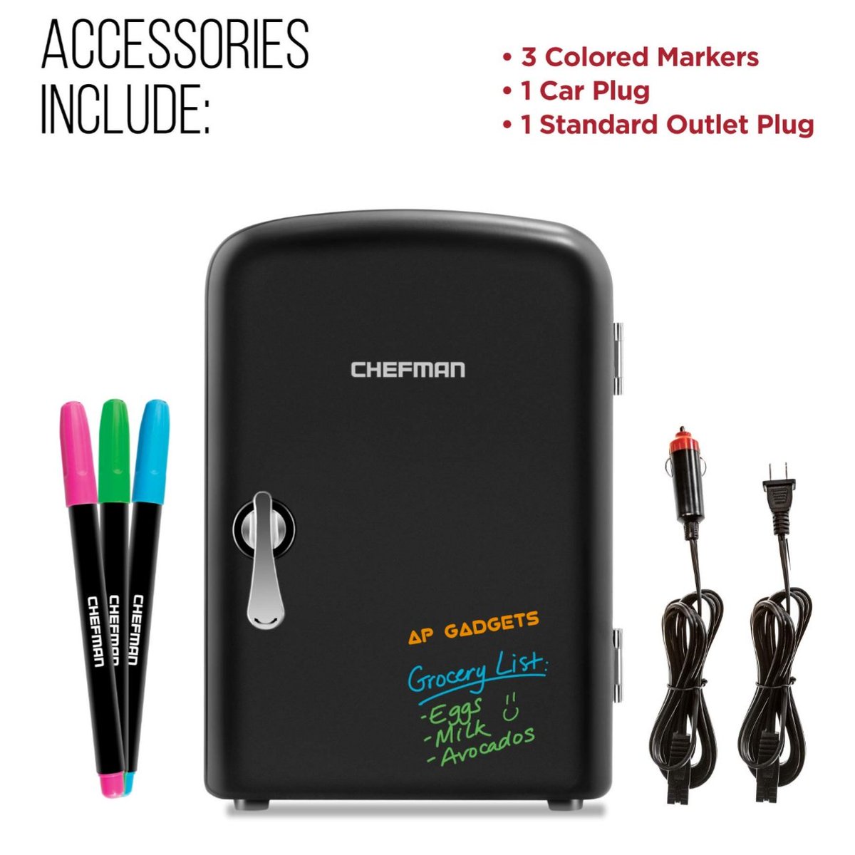 ap_gadgets's tweet image. Chefman Personal Fridge, Cools &amp;amp; Heats 4 Liter Capacity, Chills 6 12oz cans, 100% Freon-Free &amp;amp; Eco Friendly, Includes Plugs for Home Outlet &amp;amp; 12V Car Charger

Almost ₹4500 or US$59

For More info.check it out form Here-youtu.be/7Uayzo4Pbmo