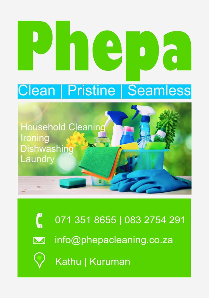 Lesego_29's tweet photo. My sis &amp; I recently started a cleaning business around Northern cape so if you need your house cleaned everytime or just some once-off spring cleaning or laundry done then we are your people. Your support would be highly appreciated. Please retweet,like and share.🙏🏽😌 https://t.co/b5Up5qEIzy