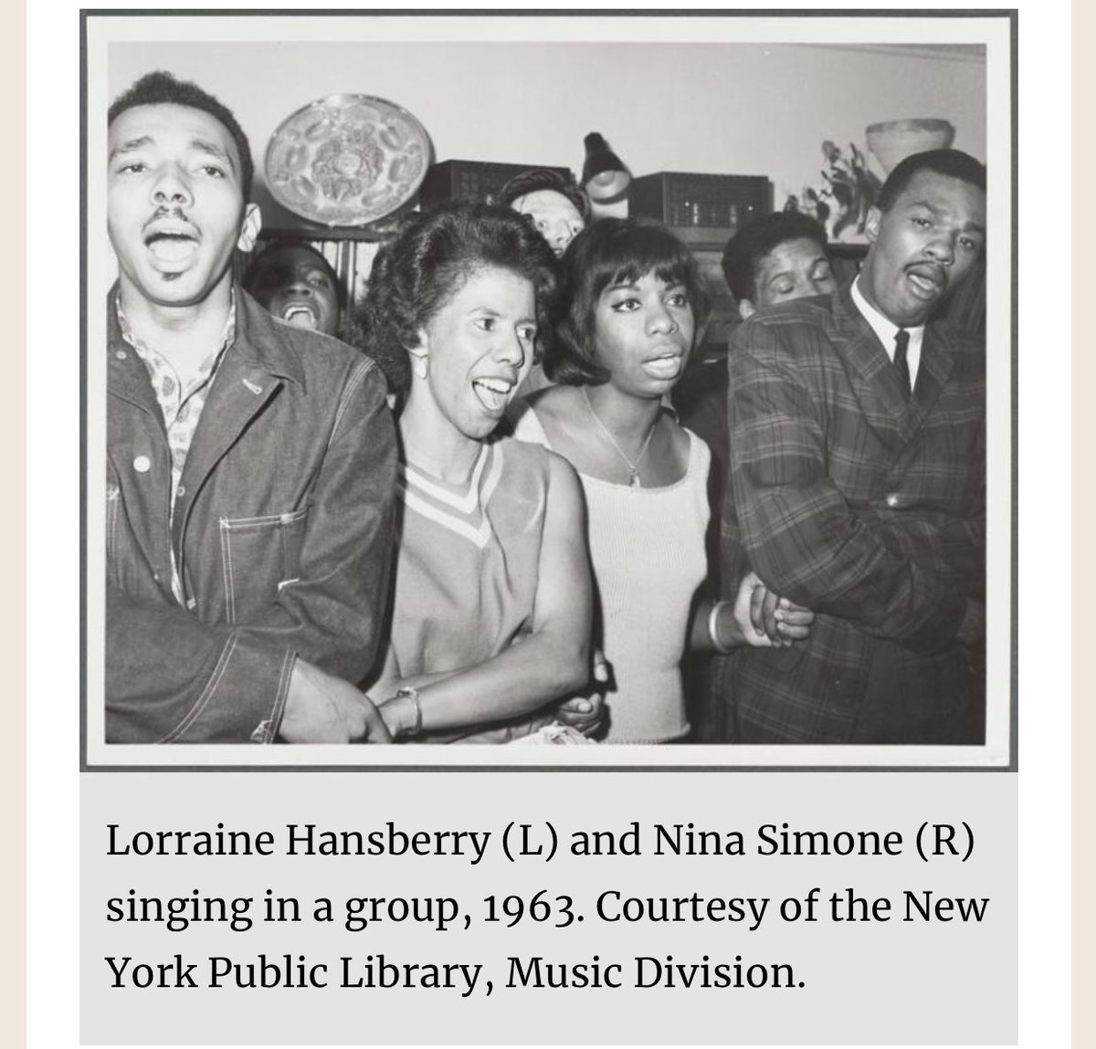 Nina Simone wrote Young, Gifted and Black for Lorraine Hansberry. Here they are together