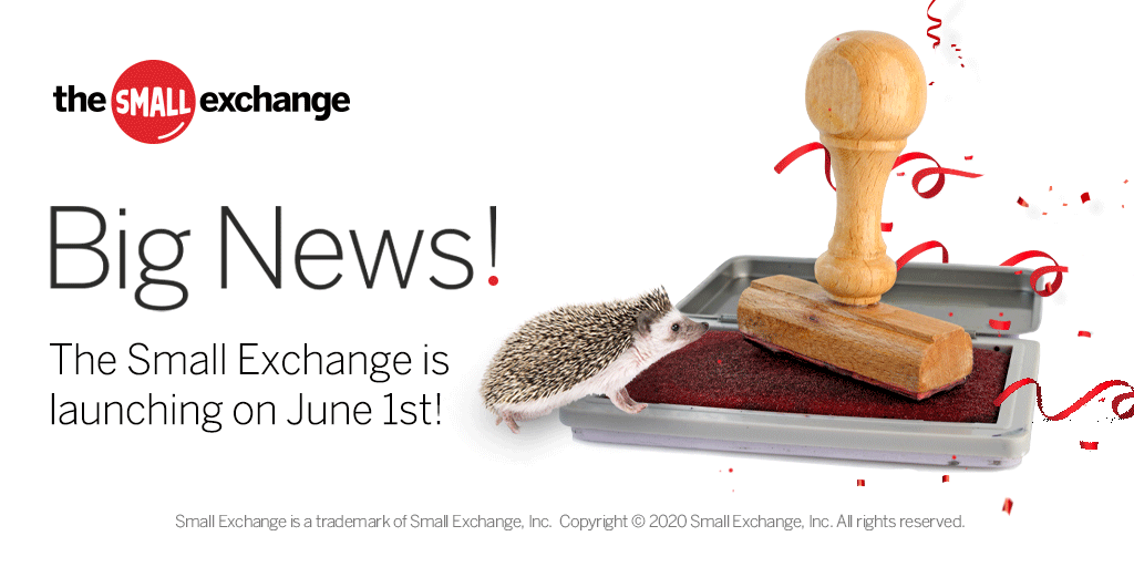 small_exchange's tweet photo. BIG NEWS! We are launching June 1st! Click the link for more information on our products and the platforms they will be available to trade on - https://t.co/bwgVSvzuN3 https://t.co/fQqv4zDDEE