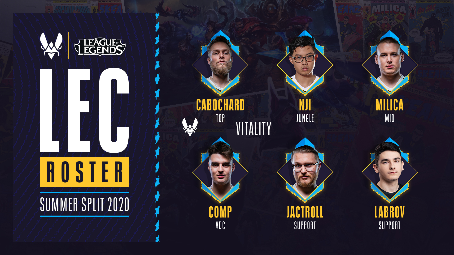 Team Vitality On Twitter Many Familiar Faces Form Our Summer Split Lfl Squad Their Combined Skills Experience And Hunger To Win Make Their Goal Extremely Clear Dominate Eu Masters Vforvictory Pending Riot