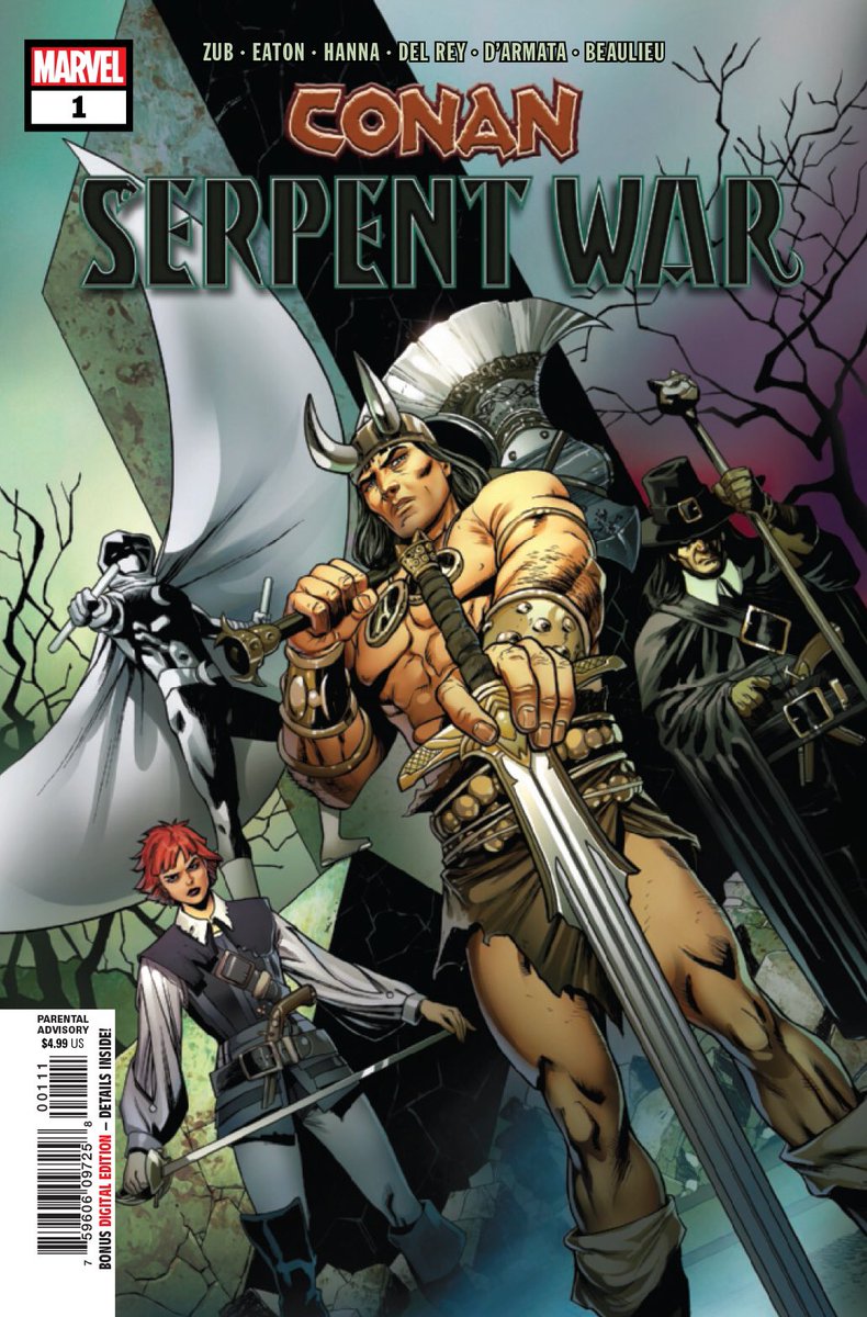 Not a Conan story, but an excellent Solomon Kane tale is “The Get of Garm” by C.L. Werner that ran through the back pages of CONAN: SERPENT WAR issues 1-4.