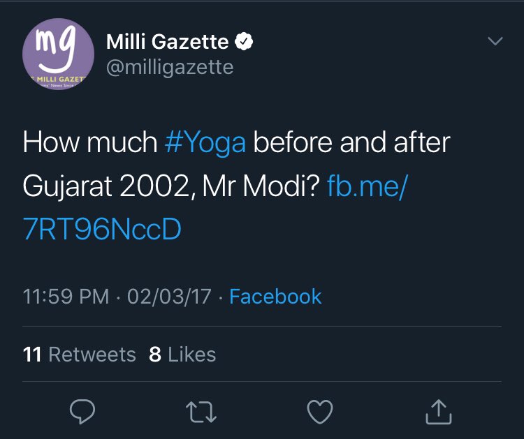 While world was living in 2017 and 2019, Milli Gazette was still stuck in 2002.Remember, this is published fortnightly newspaper, not some random handle. (5/n)