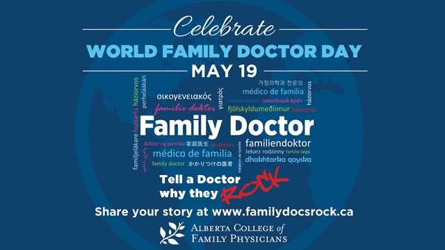 ABFamDocs's tweet photo. Today is World Family Doctor Day! #FamilyDocsRock and we want to hear all about yours Alberta 🍎🩺. Use the hashtag #familydocsrock so we can share your incredible stories on #WFDD2020 https://t.co/nZPLeAbqaK