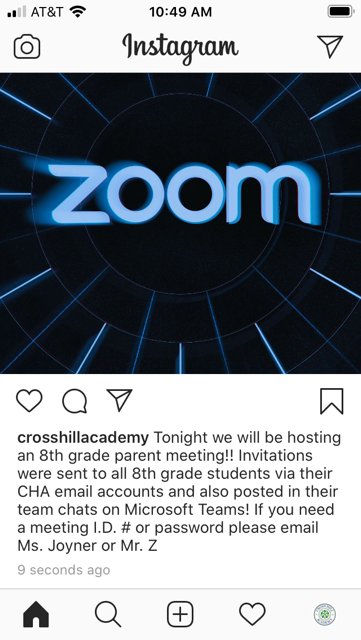gjoyner13's tweet photo. @crosshillayps See you this evening eight grade families. https://t.co/f2pGoN4gk0