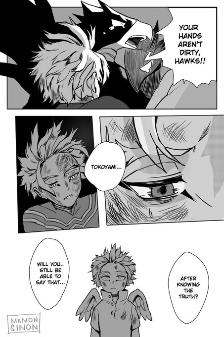 Short comic of Hawks? #bnha 
(1/2) 