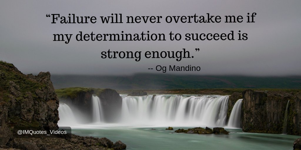 Maintain an unwavering belief that you will succeed, and commit to never letting failure hold you back.

#Motivation