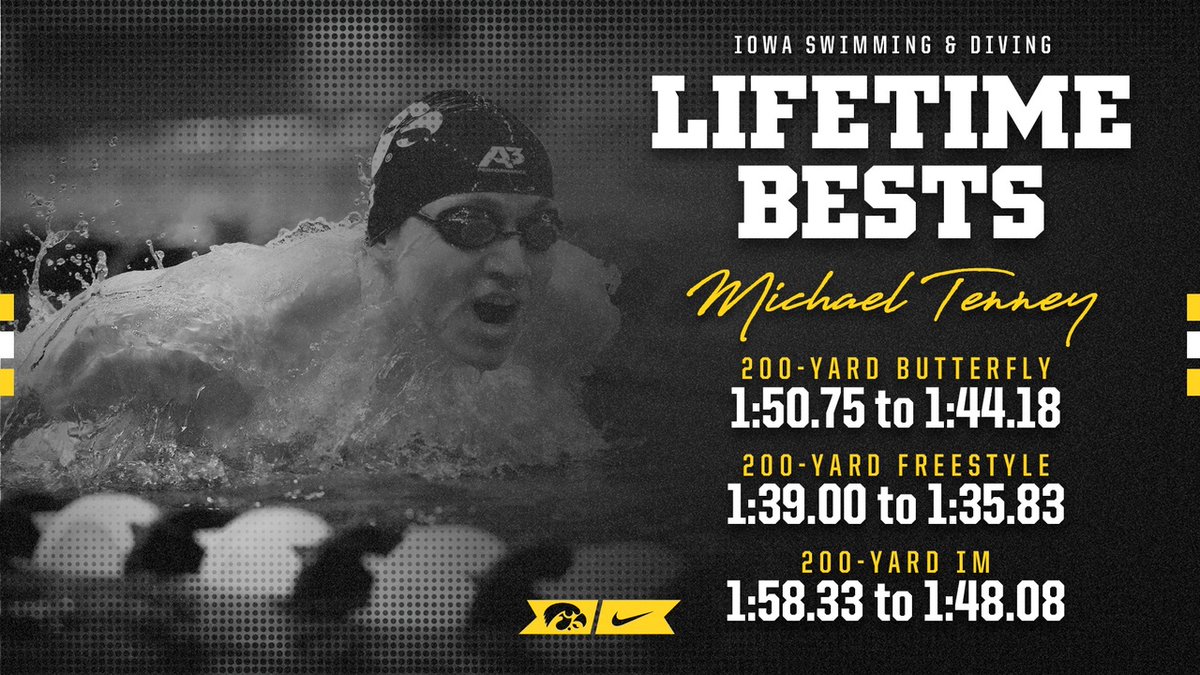 IowaSwimDive's tweet photo. 𝙎𝙚𝙣𝙞𝙤𝙧 𝙎𝙥𝙤𝙩𝙡𝙞𝙜𝙝𝙩 // Michael Tenney
>> Chino Hills, Calif.
>> School record holder in 800-free relay
>> Ranks in top 10 in five individual events
>> Majoring in mechanical engineering
#Hawkeyes | #IowaSwimDive https://t.co/OiEIBl4mVt