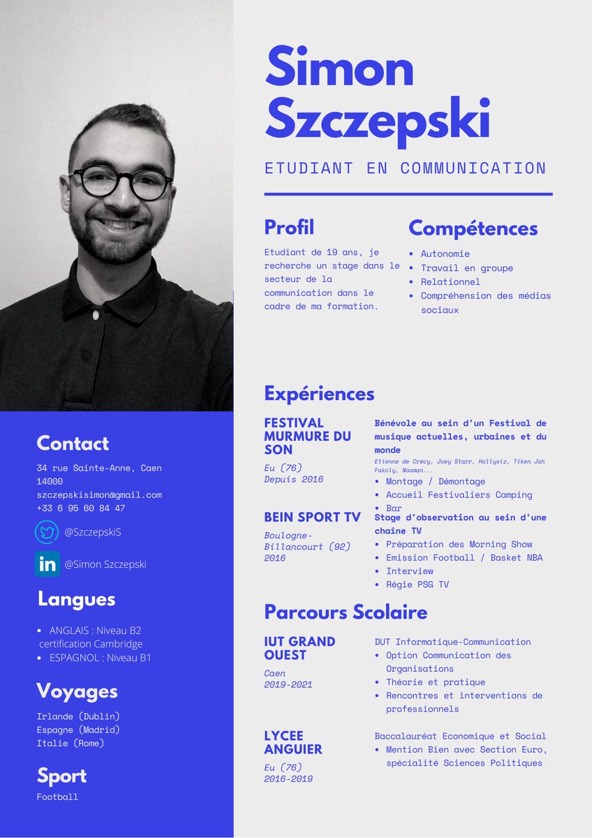 __DonSZZ's tweet photo. Recherche de stage en communication. Merci de rt svp 🙏🏻 #Communication https://t.co/tcLofqgIdF