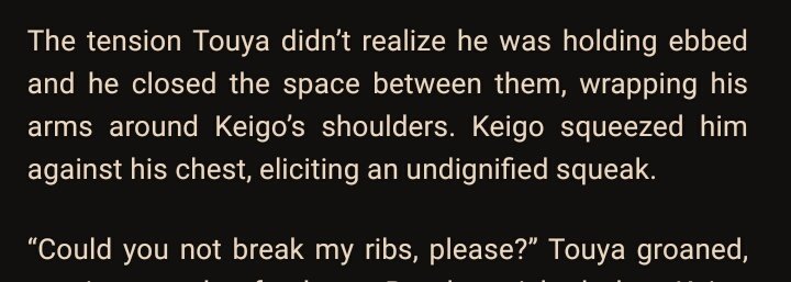 Lol. This is so me whenever there's contact with any other human being. I can even initiate a hug, but I usually let go after 1 second. 2 if I like the person. 3 if I have missed them a lot. But after that comes awkward letting go and sickeningly feeling of breathless. Ugh.