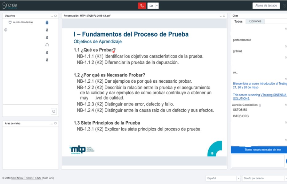 Hoy martes comenzamos el Curso online de "Fundamentos en Testing", 7ª Edición, válido para obtener la certificación ISTQB con <a href="/aureliogan/">Aurelio Gandarillas</a> y <a href="/vitaedigital/">Vitae Consultores</a>