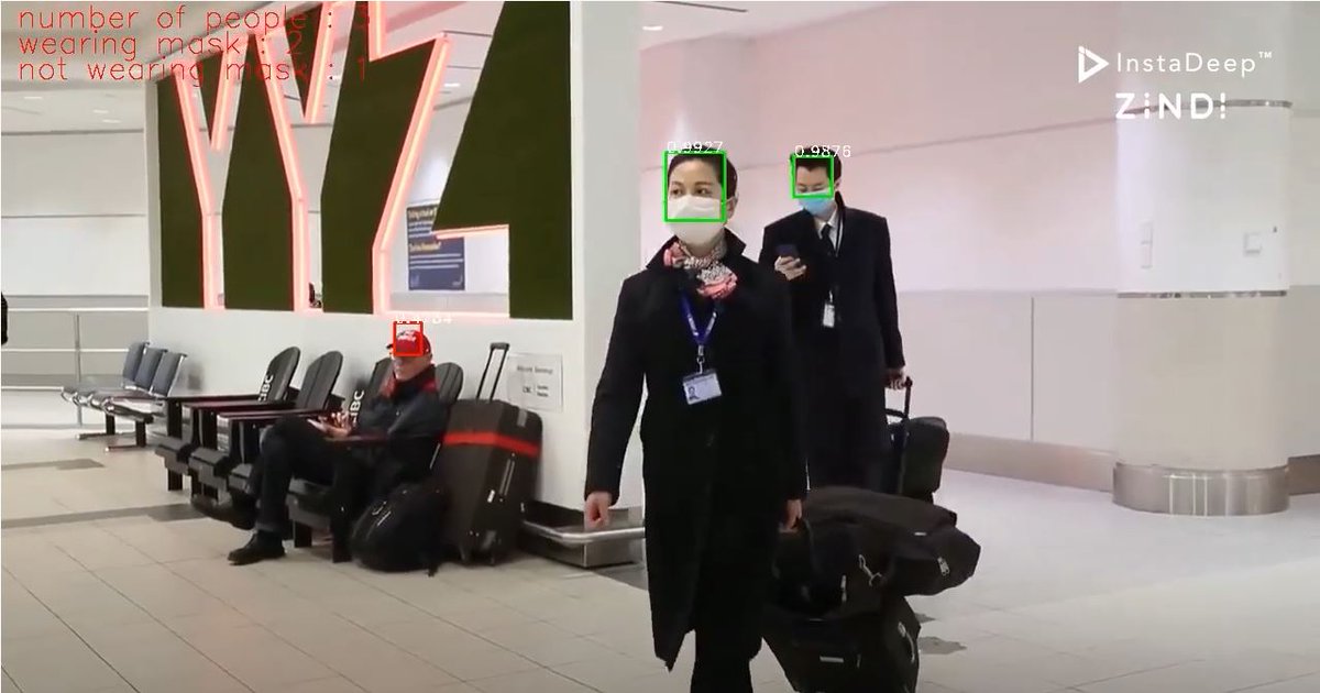 instadeepai's tweet image. #InstaDeep and @ZindiAfrica team up to build a #free AI-tool for #facemask detection and usage to help control #Covid19 as lockdown measures ease worldwide. Read more here bit.ly/FreeFaceMaskTo…