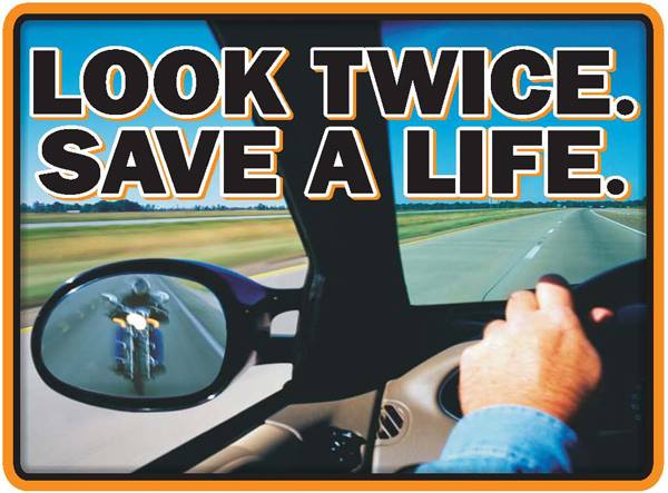 Look Twice. Save a Life. May is #MotorcycleAwareness Month.