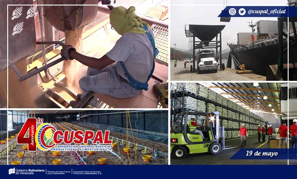 Felicitamos a los trabajadores por los esfuerzos que hace la @Cuspal_CA para garantizar el abastecimiento a todos los planes sociales. #4AñosEnBatallaPorLaPatria
#CuspalEsCompromiso
#VenezuelaEnBatalla