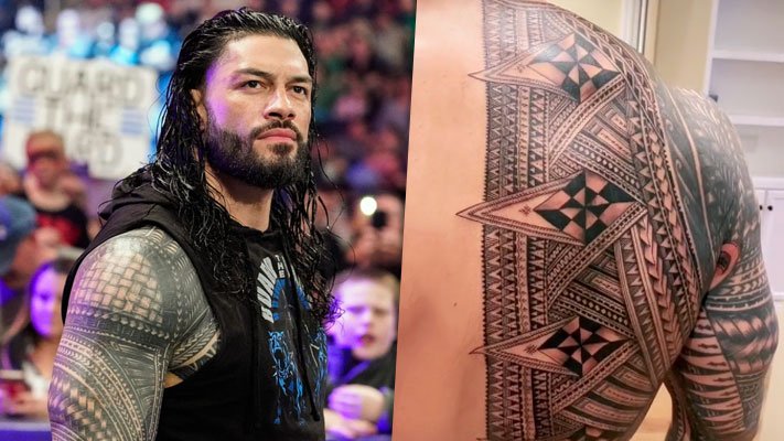 Roman Reigns shows off new back tattoo as WWE star reveals he wanted to  'cry' after WrestleMania match with Undertaker – The US Sun | The US Sun
