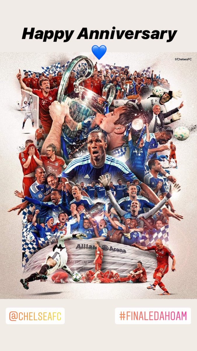 Laus1507's tweet photo. 19/05/??
It‘s Chelsea Day!
Happy Anniversary for many a great day!
Good day for mugging United off as well it seems and of course to have the greatest night in history of your football club! 💙
#OneLifeOneLoveOneClub #CFC #iLoveYouChelsea https://t.co/anWlLXrMNh